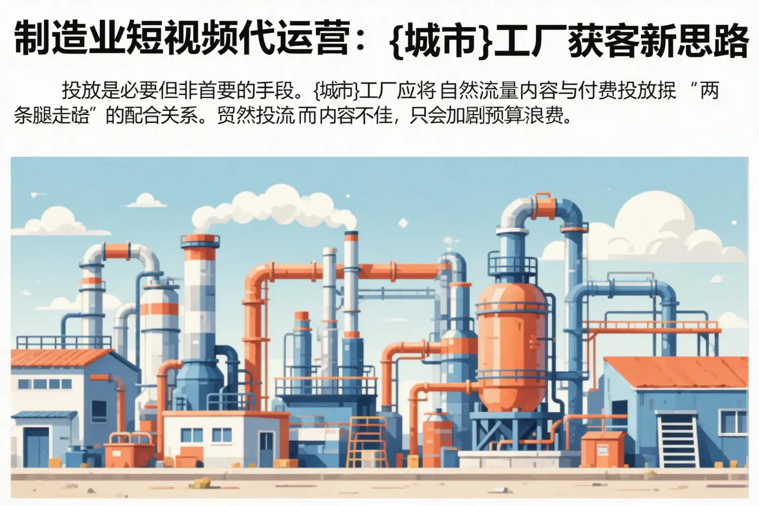 制造业短视频代运营：吉安工厂获客新思路