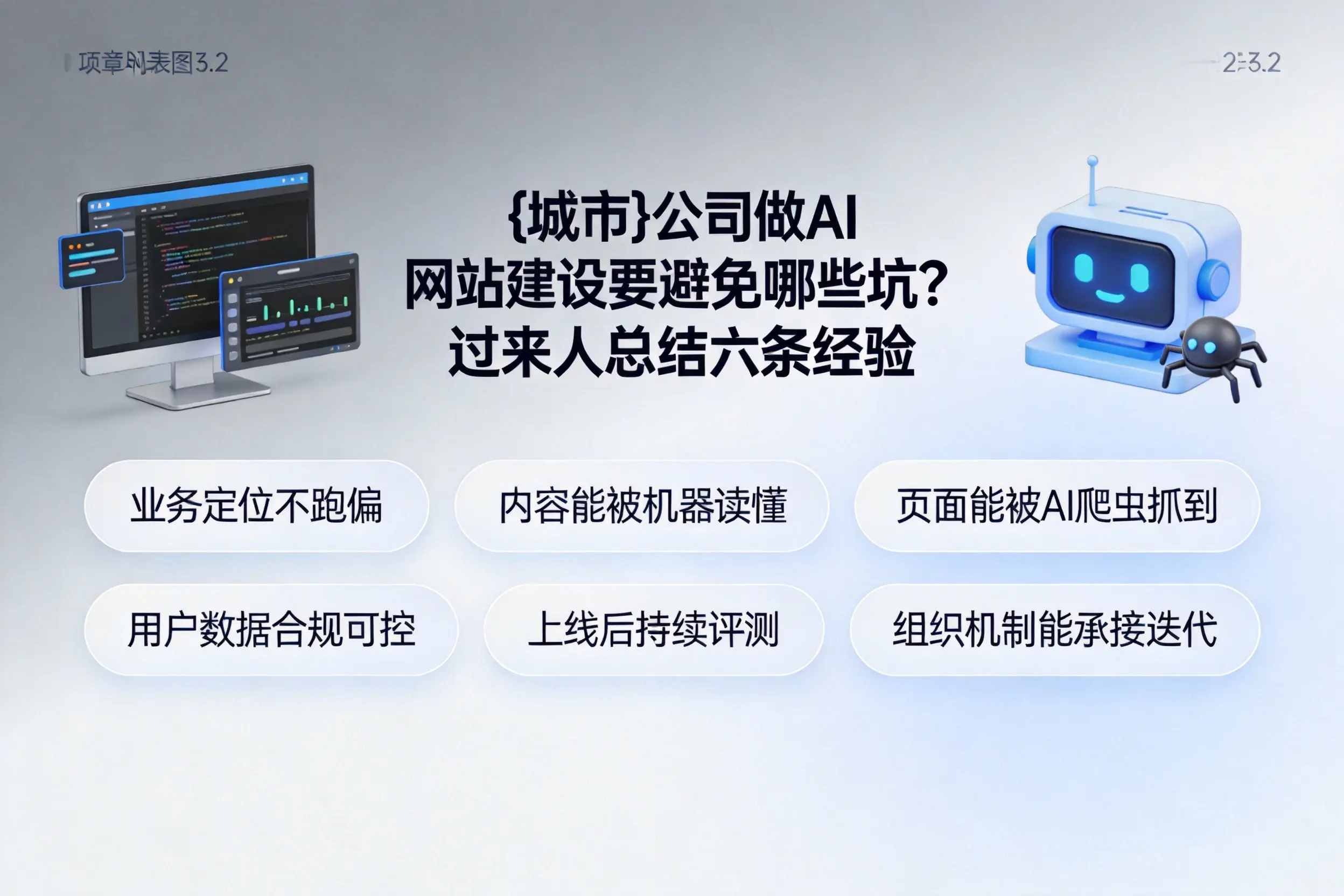 吉安公司做AI网站建设要避免哪些坑?过来人总结六条经验