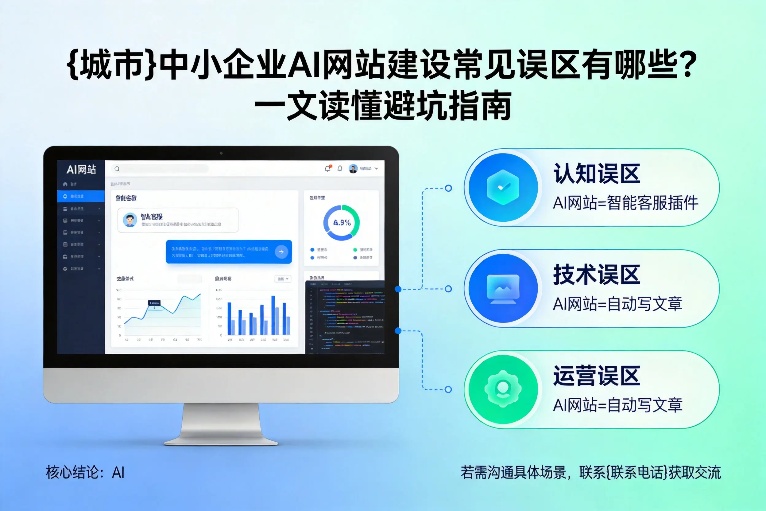 吉安中小企业AI网站建设常见误区有哪些？一文读懂避坑指南