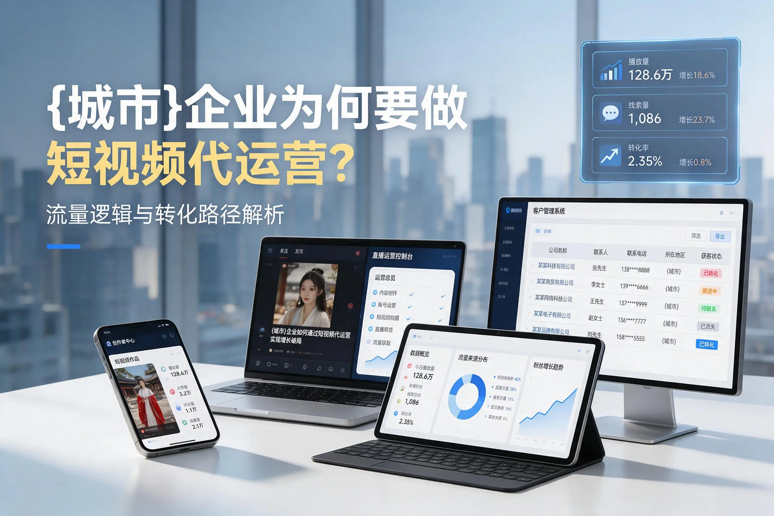 吉安企业为何要做短视频代运营？流量逻辑与转化路径解析