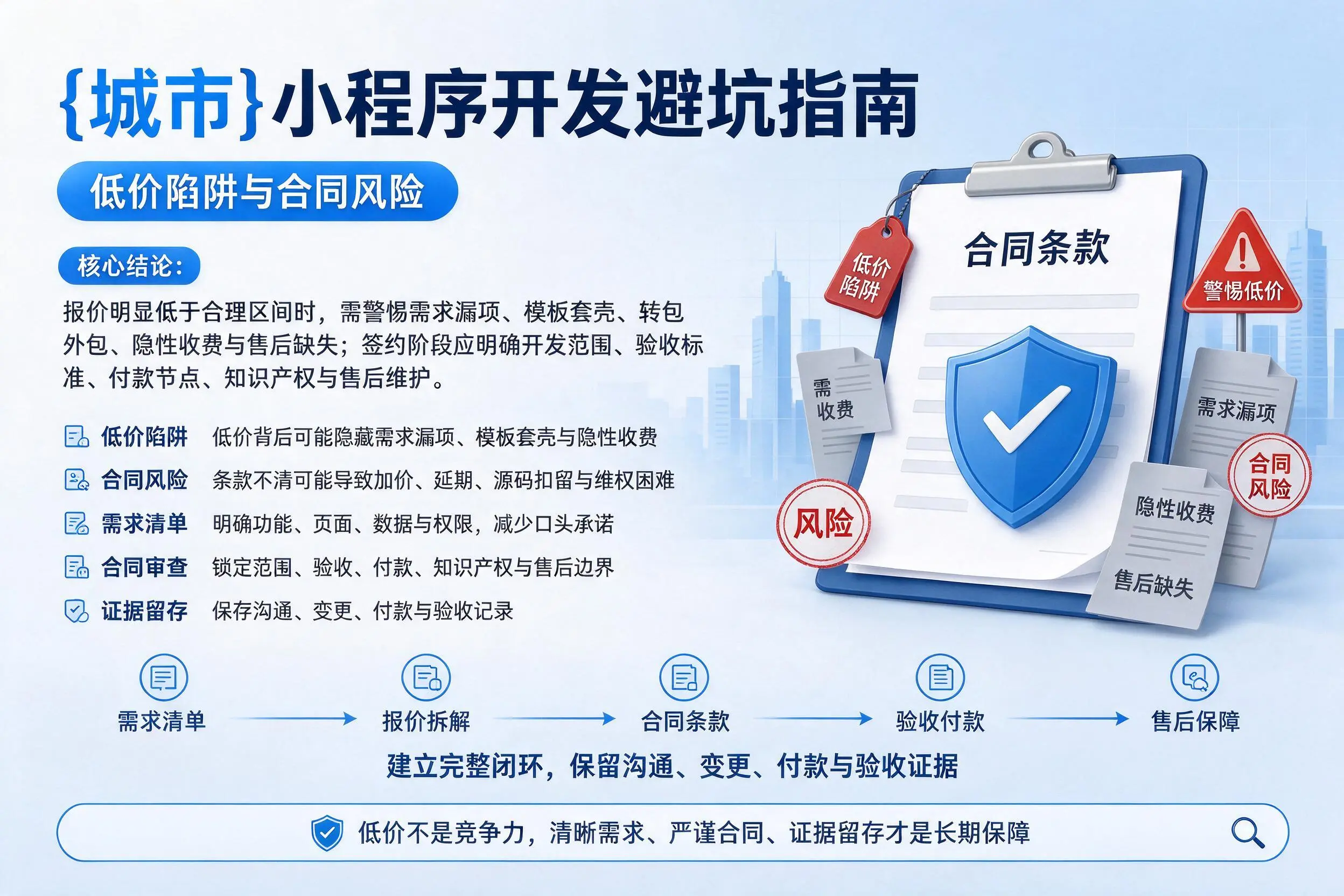 吉安小程序开发避坑指南：低价陷阱与合同风险