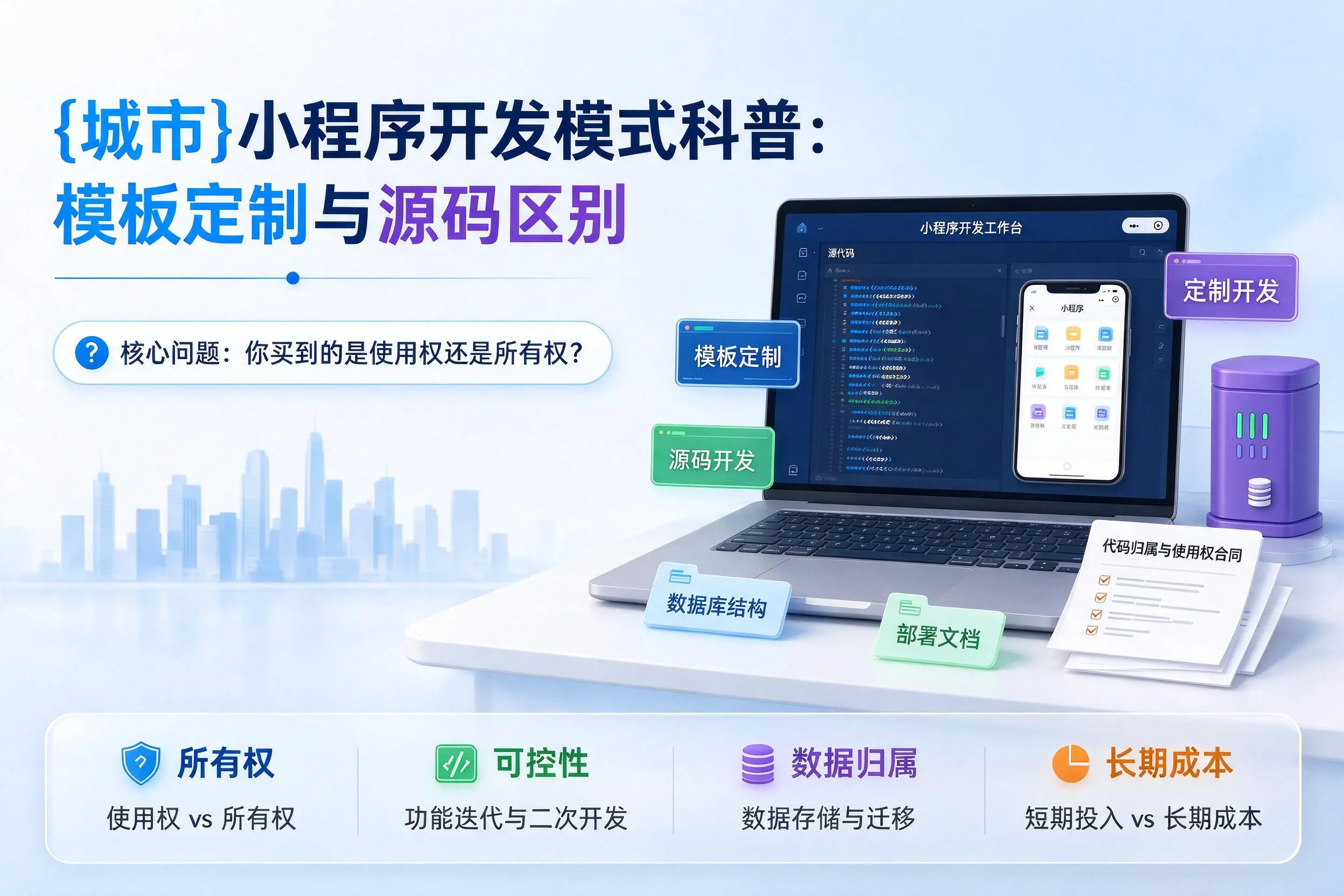 吉安小程序开发模式科普：模板定制与源码区别