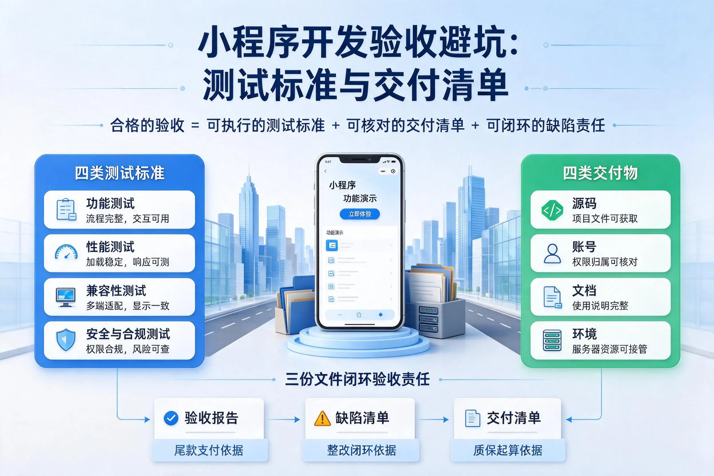 吉安小程序开发验收避坑：测试标准与交付清单