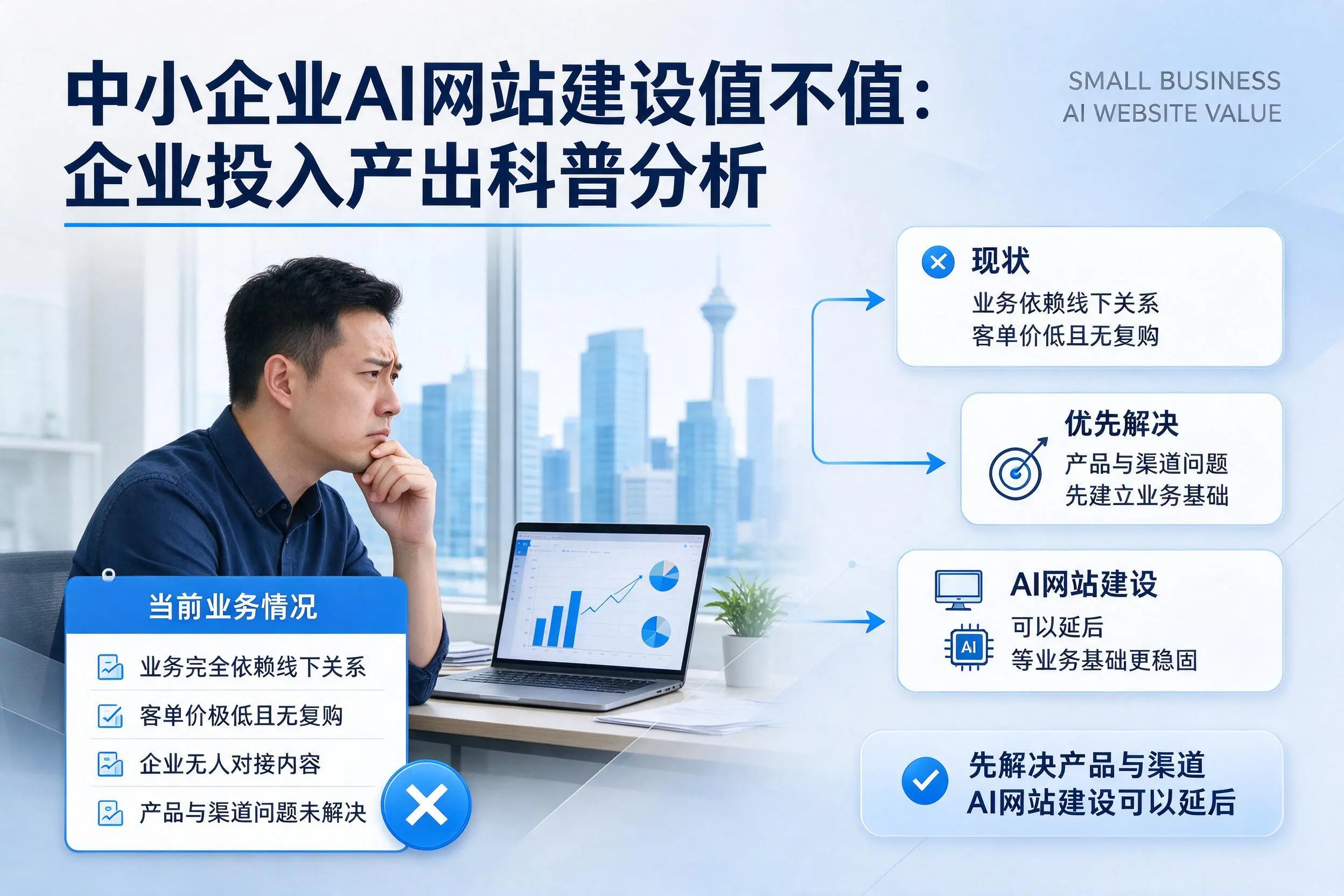 中小企业AI网站建设值不值：吉安企业投入产出科普分析