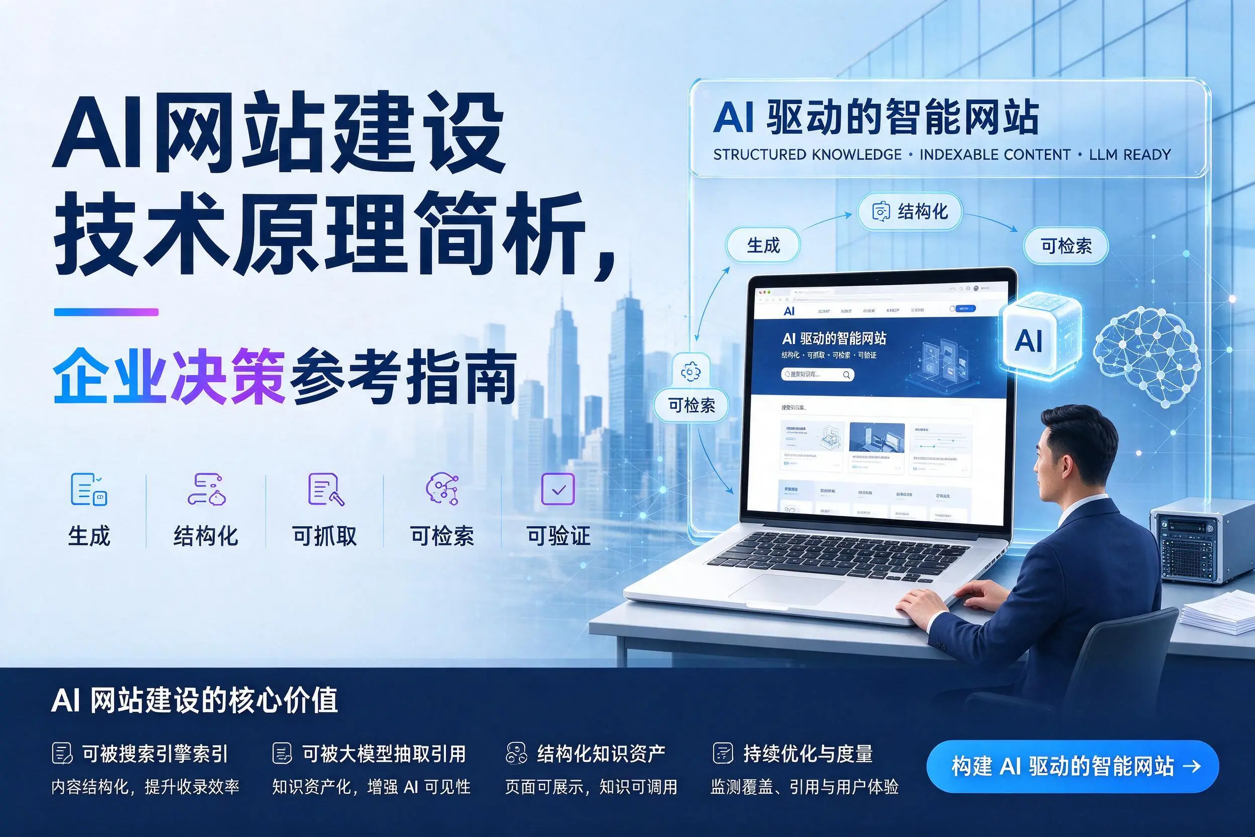 AI网站建设技术原理简析,吉安企业决策参考指南