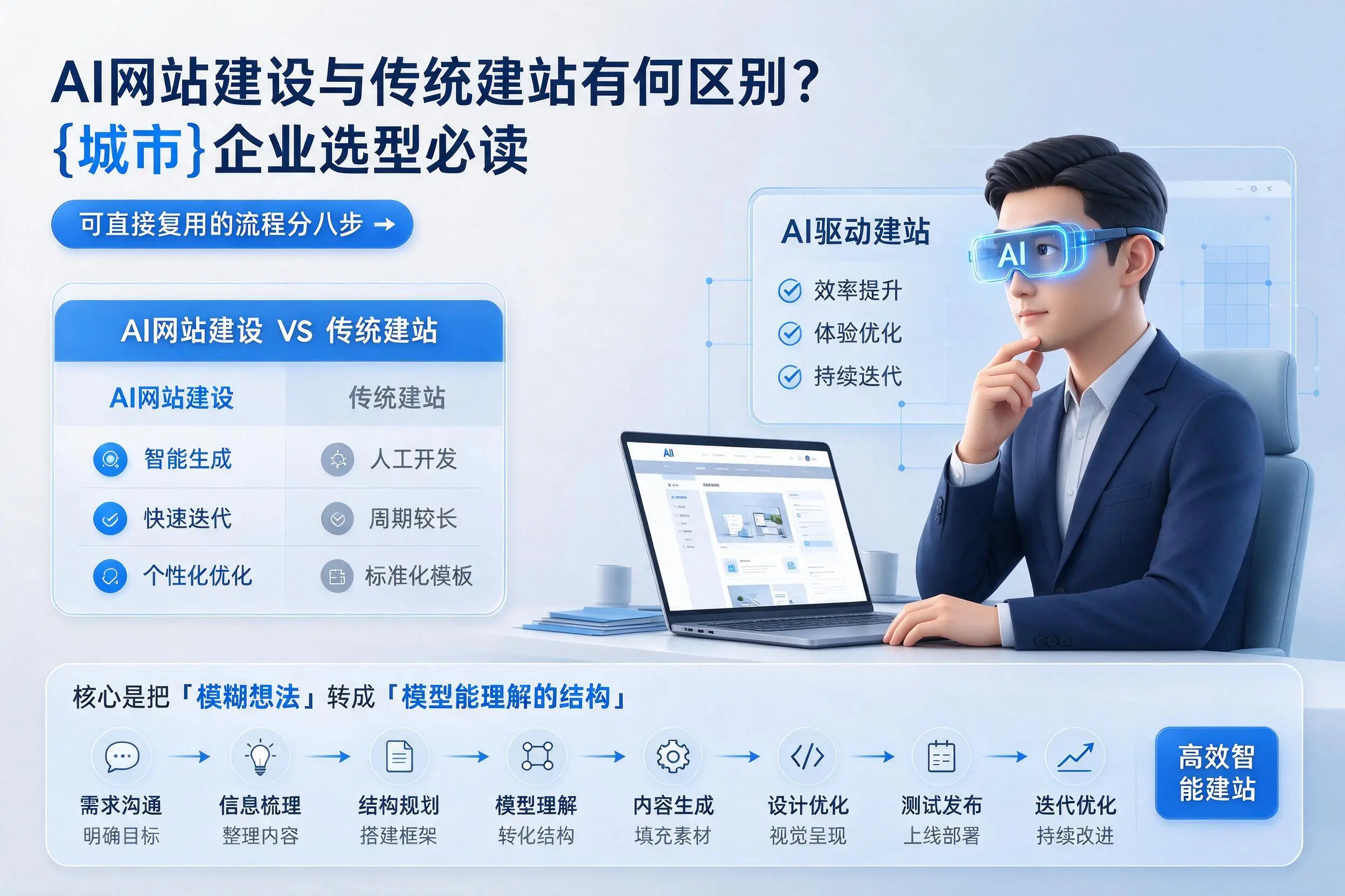 AI网站建设与传统建站有何区别？吉安企业选型必读