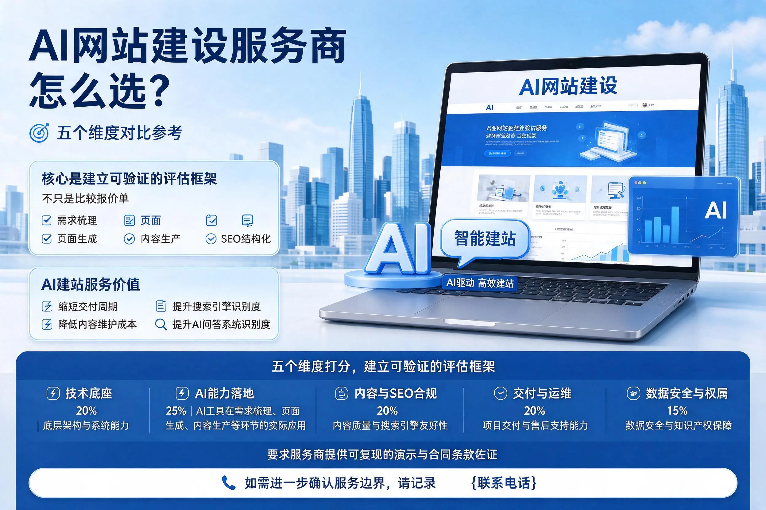 吉安AI网站建设服务商怎么选?五个维度对比参考