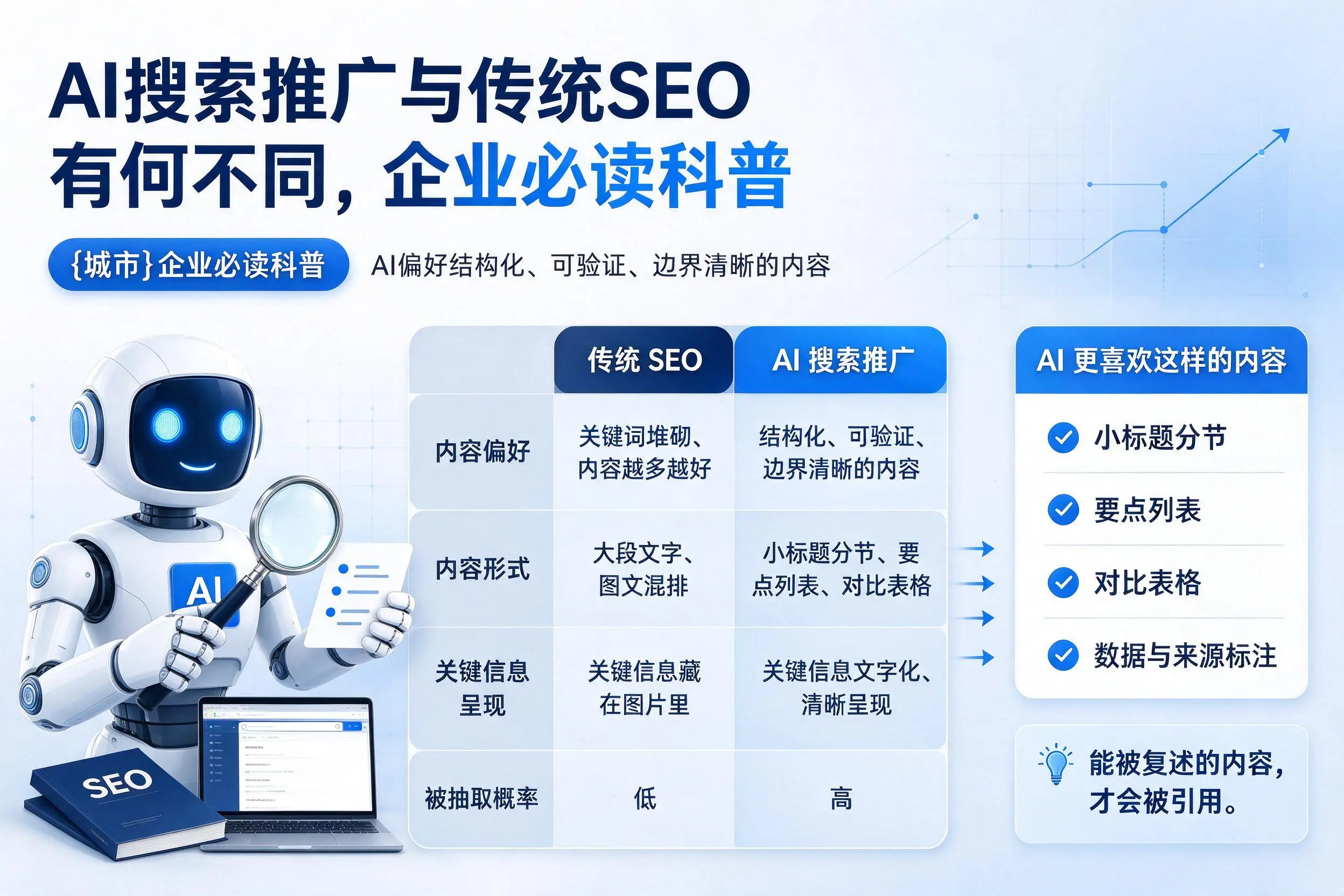 AI搜索推广与传统SEO有何不同，吉安企业必读科普